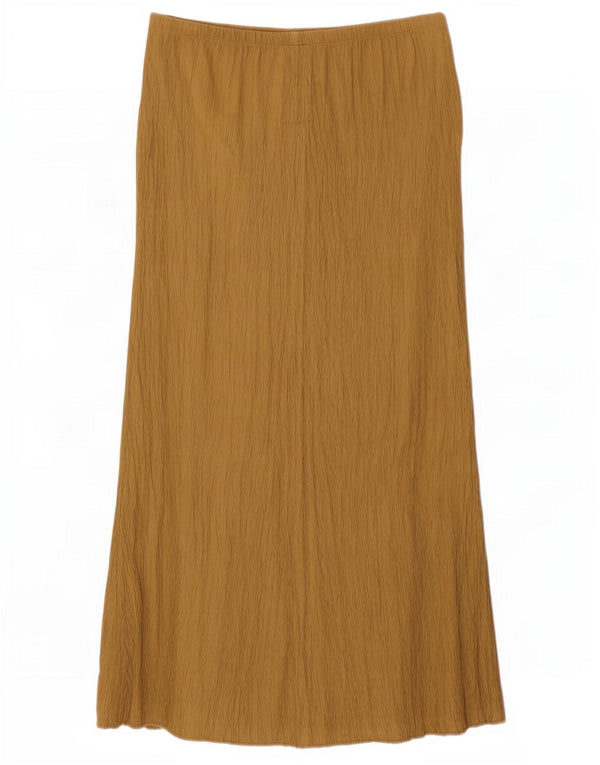 Zara Femme Jupe Maxi Moyenne W28 Beige Viscose