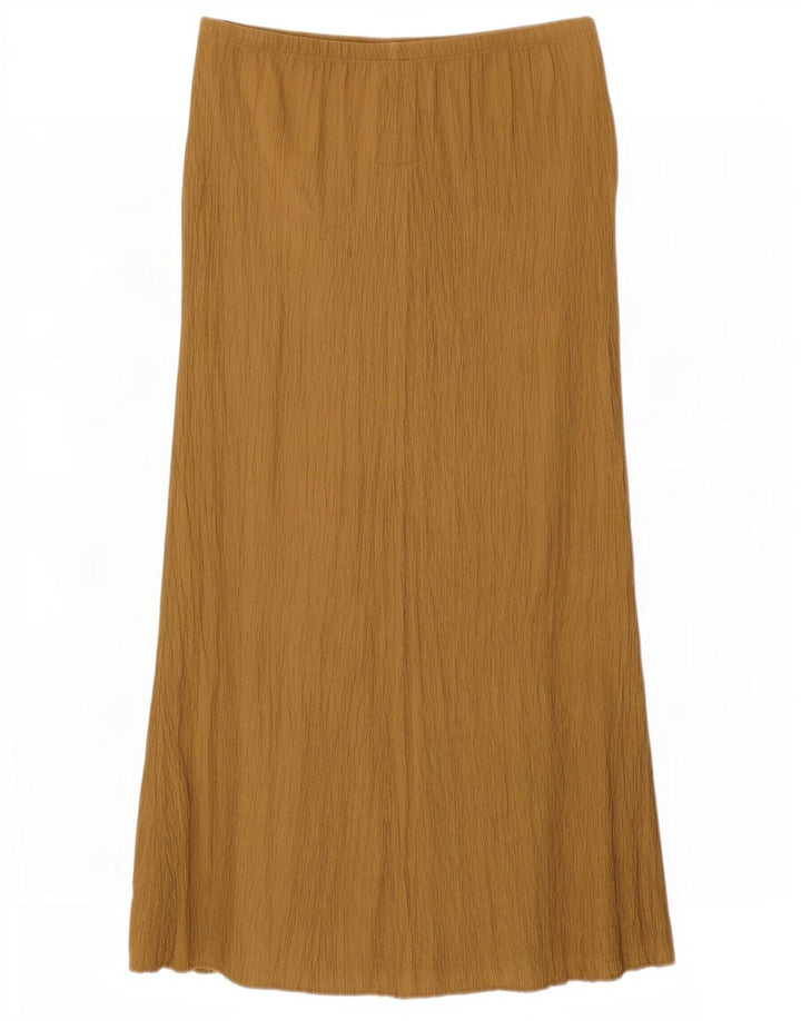 Zara Femme Jupe Maxi Moyenne W28 Beige Viscose