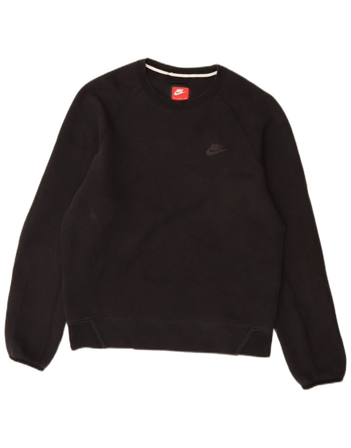 Nike Sweat-shirt pour homme en coton noir Taille S