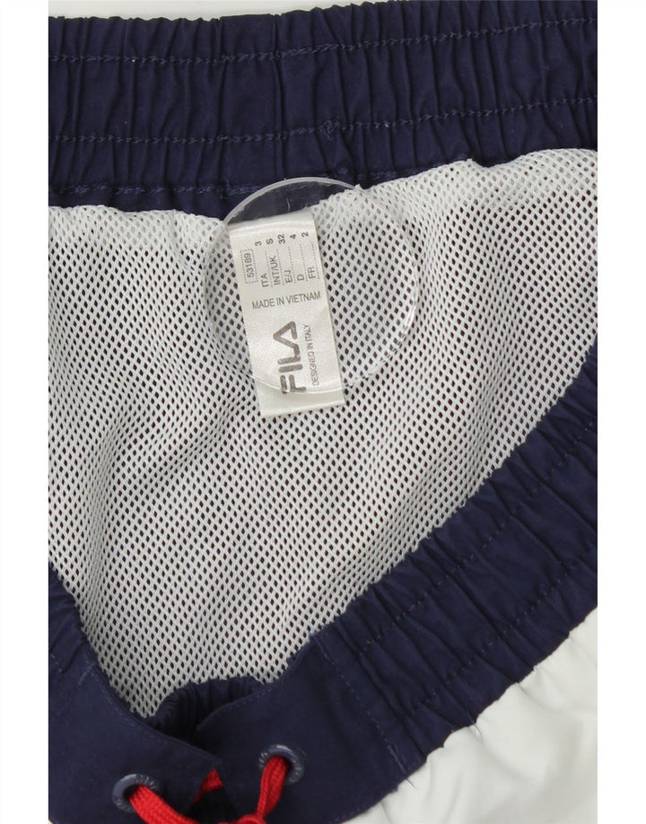 Fila Short de Bain Homme Petit Bleu Marine Colorblock Polyester