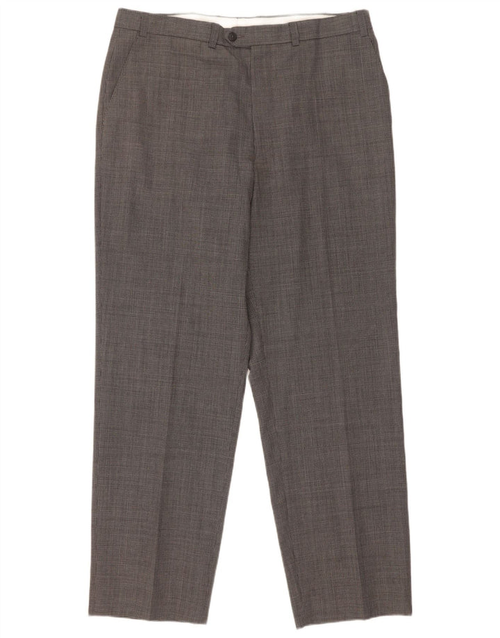 Marks & Spencer Pantalon de costume St. Michael pour homme W36 L31 Gris pied-de-poule