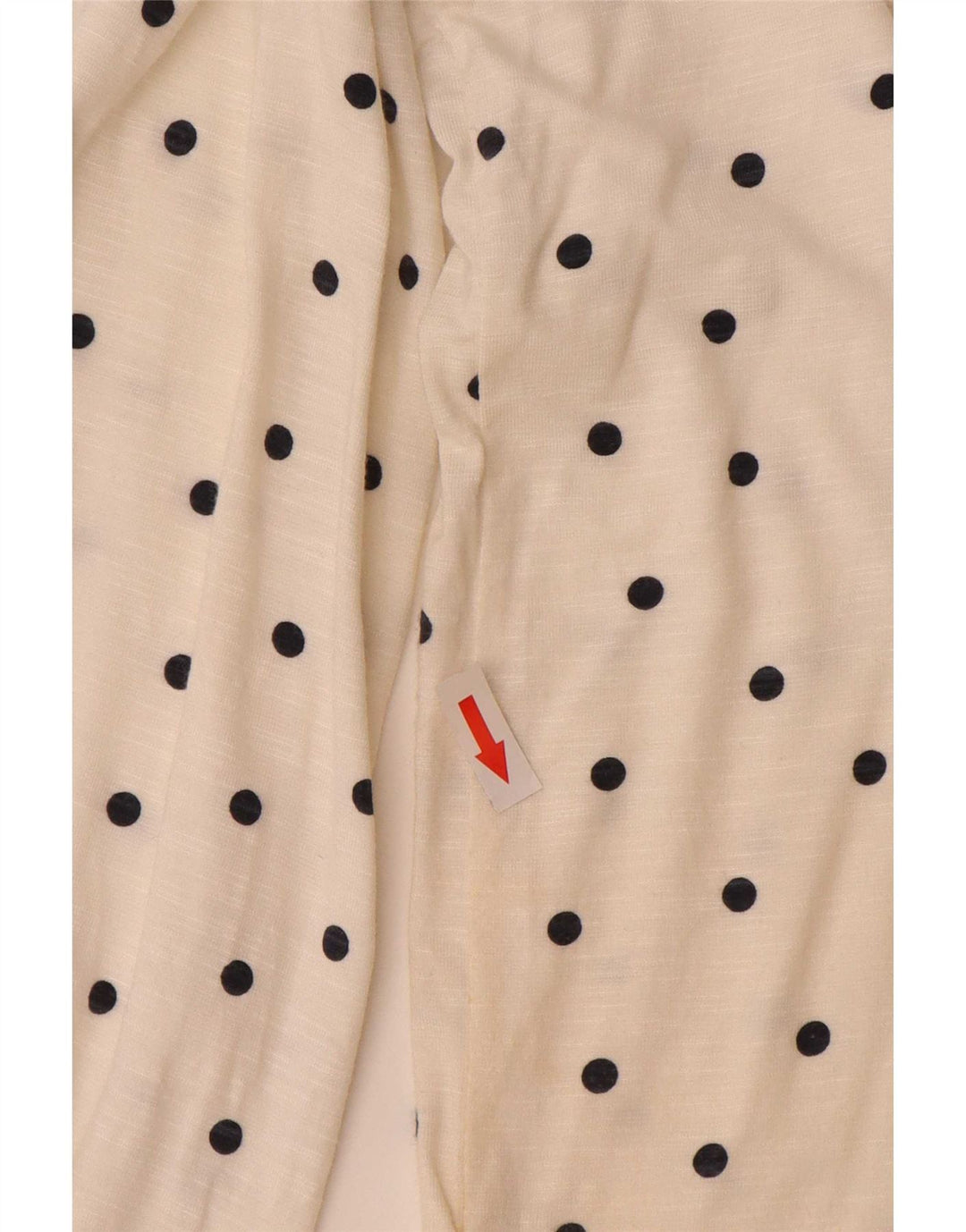 Marks & Spencer Haut à manches longues pour femme UK 14 Large Blanc cassé à pois