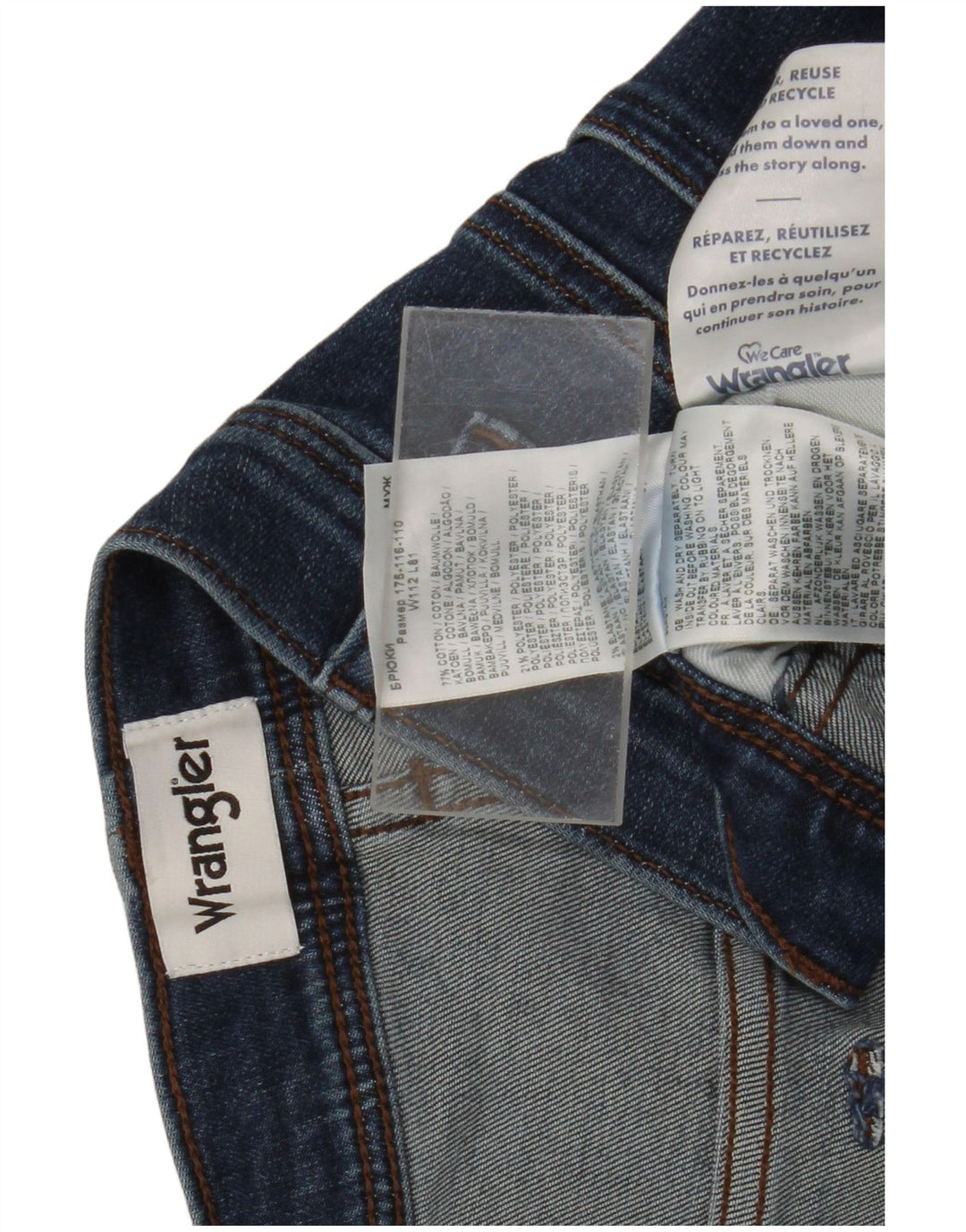 Wrangler Jean Slim Texas Homme W44 L32 Bleu Coton