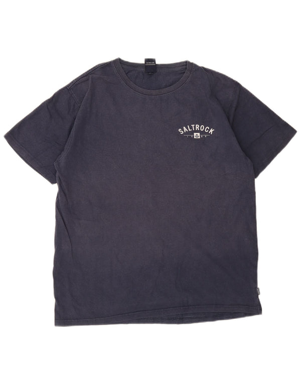 Saltrock T-Shirt Graphique Homme Bleu Marine Moyen Coton