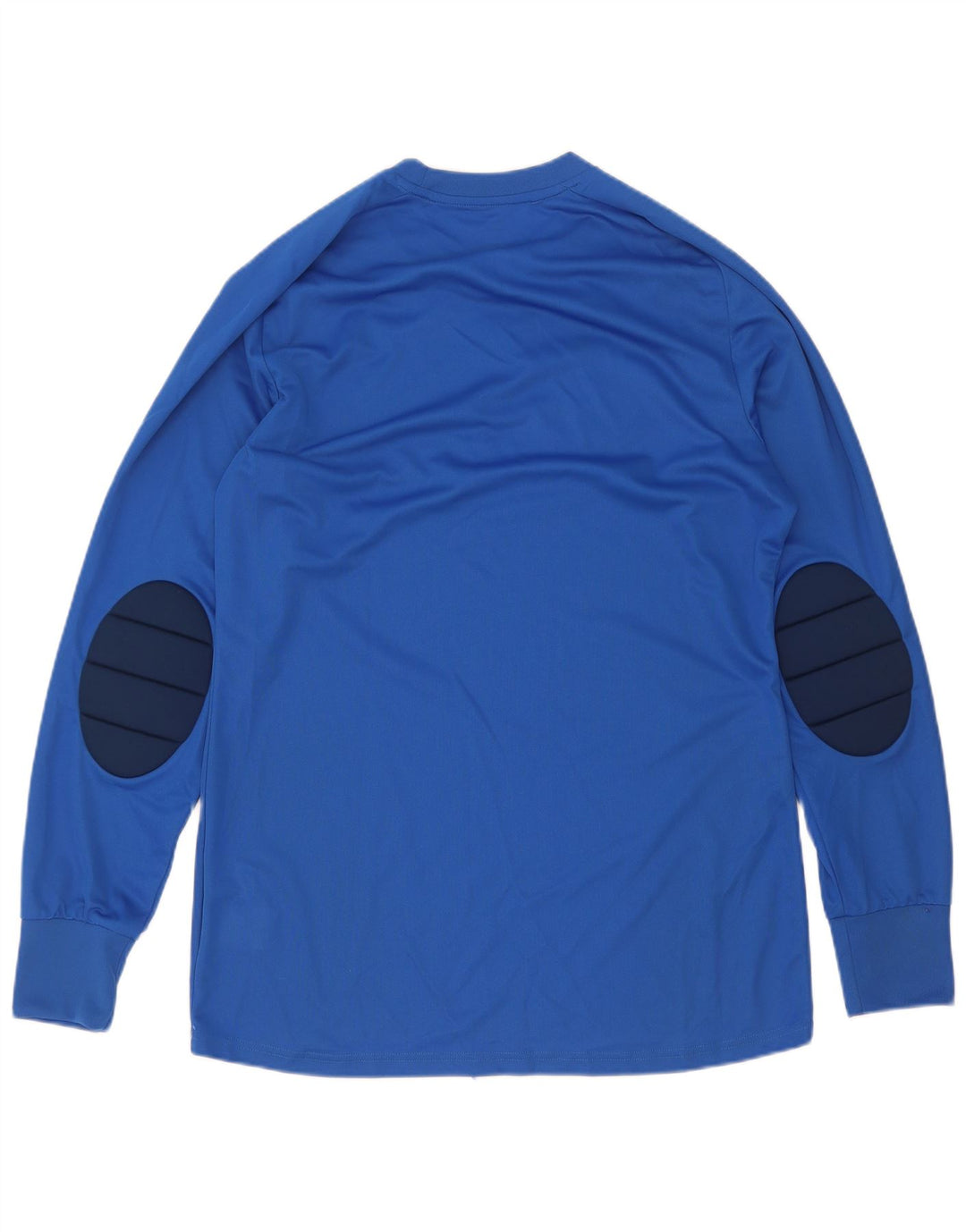 Adidas Hommes Climalite Haut À Manches Longues Bleu Moyen Colorblock Polyester