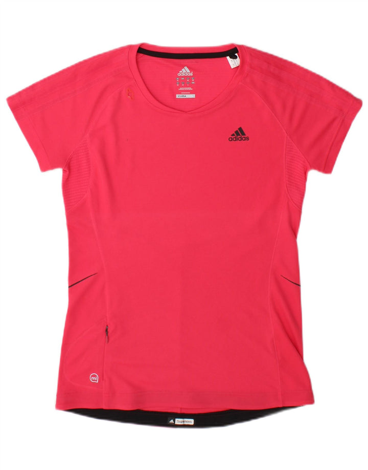 Adidas Climacool T-shirt pour femme UK 12 Rose moyen