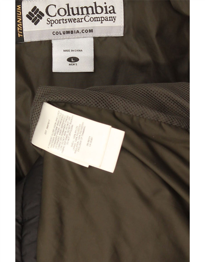 Columbia Veste rembourrée pour homme UK 40 Large Noir Nylon