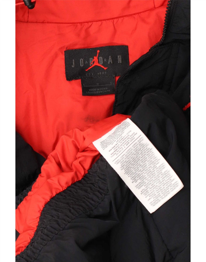 Jordan Veste rembourrée à capuche pour homme UK 40 Large Noir Nylon