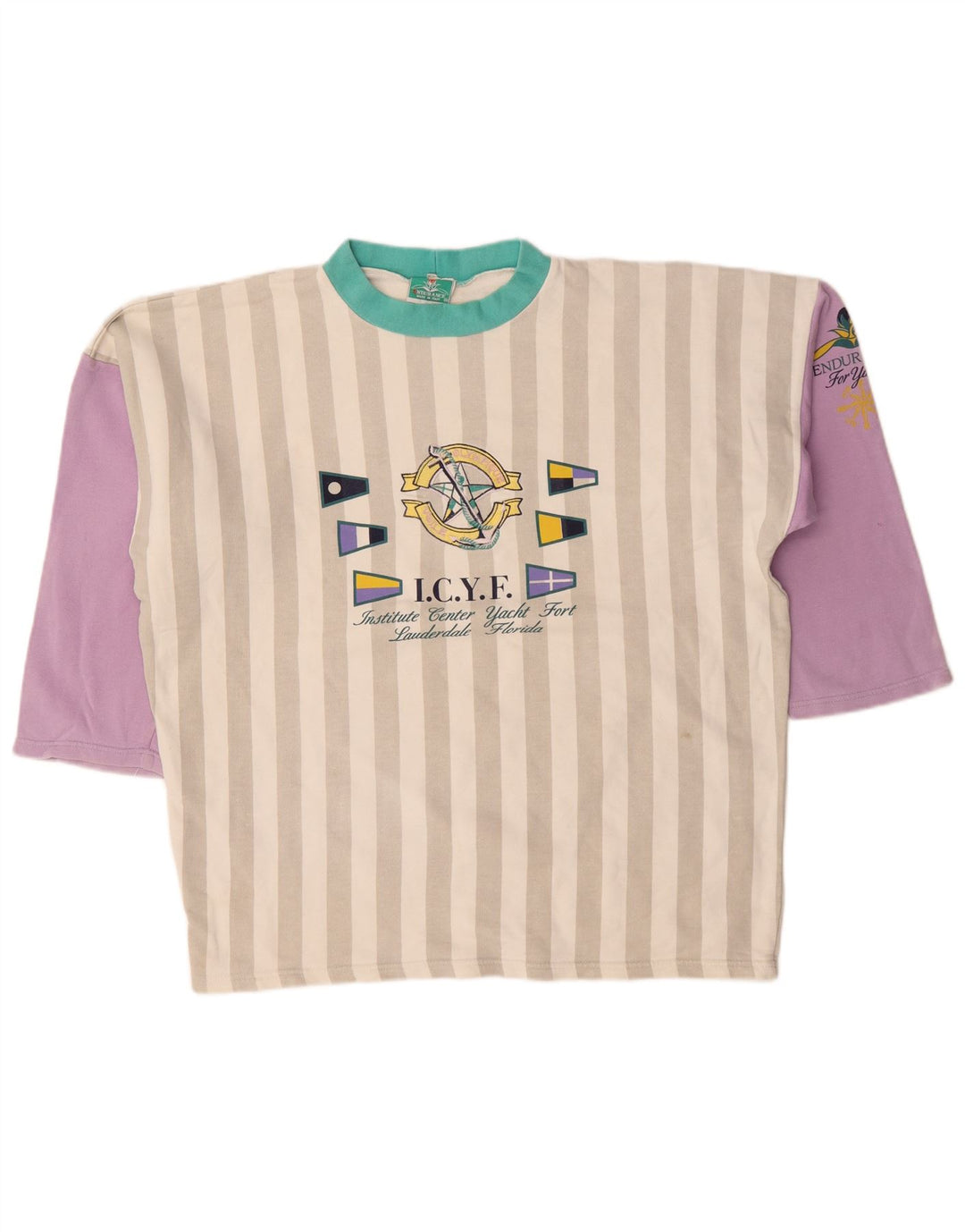Endurance Haut Graphique Femme Manches Longues UK 18 XL Rayé Multicolore