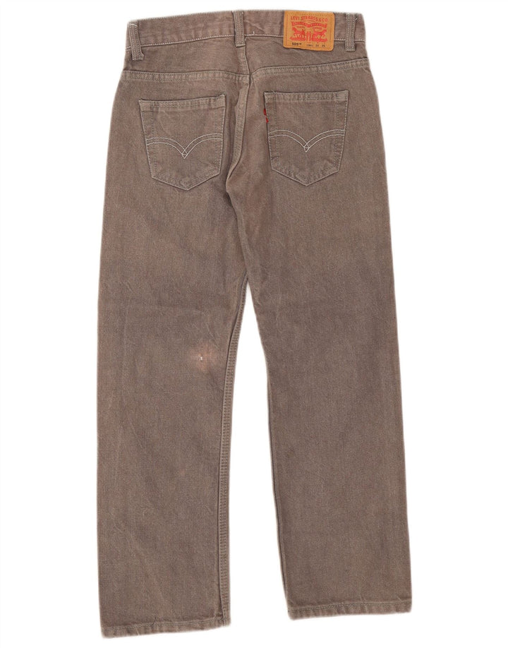 Levi's Jean 505 Regular Droit Femme W25 L25 Gris Coton