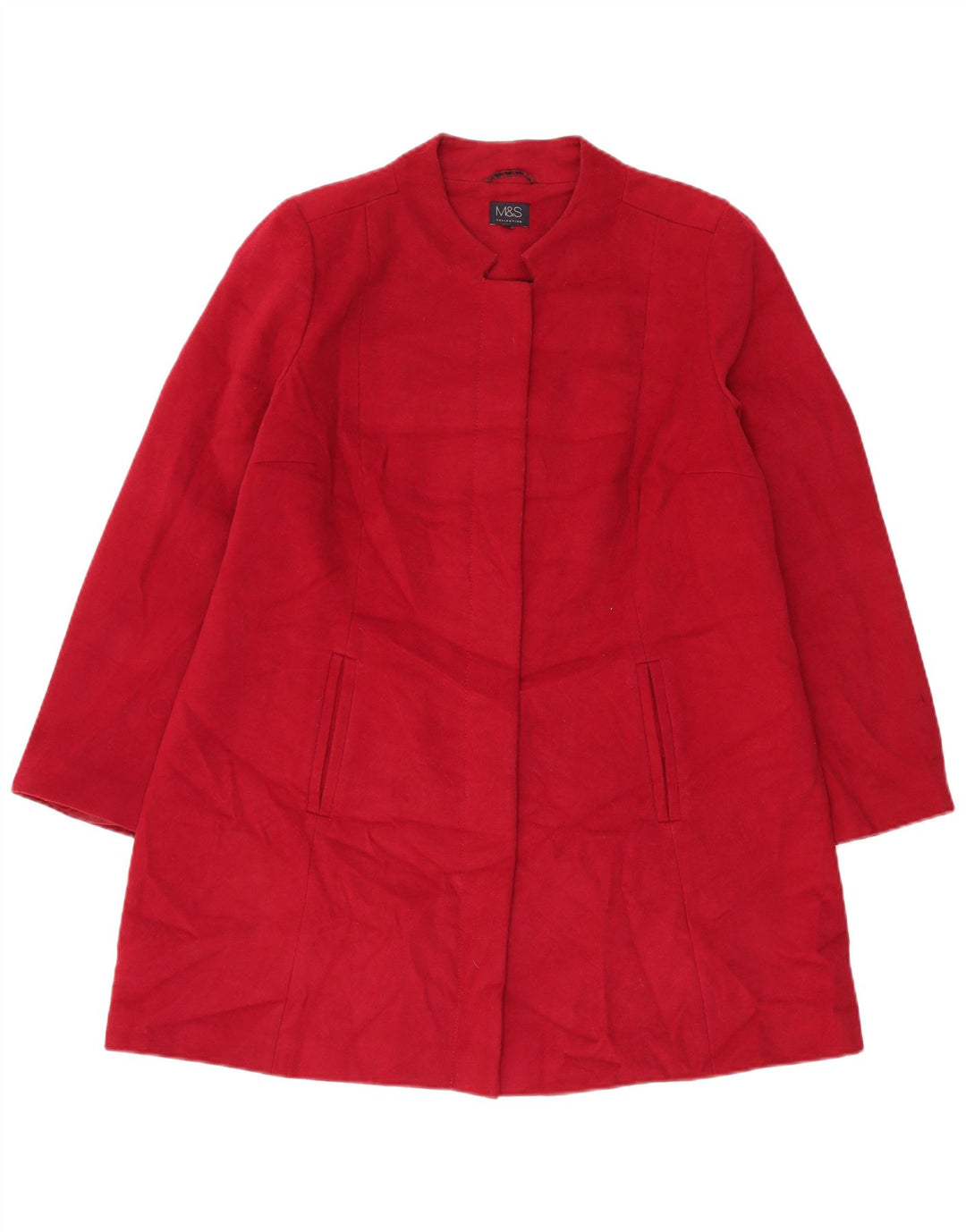 Marks & Spencer Manteau Femme UK 18 XL Rouge Polyester