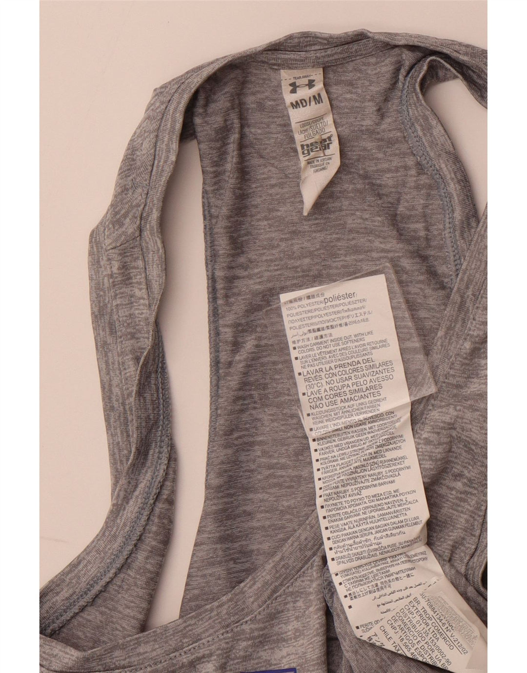 UNDER ARMOUR Débardeur graphique coupe ample pour femme UK 12 Gris moyen Polyester