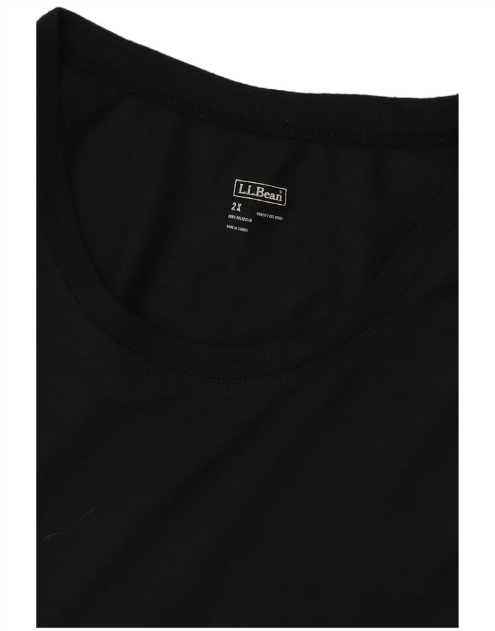 L.L.Bean Débardeur Femme UK 20 2XL Noir Polyester
