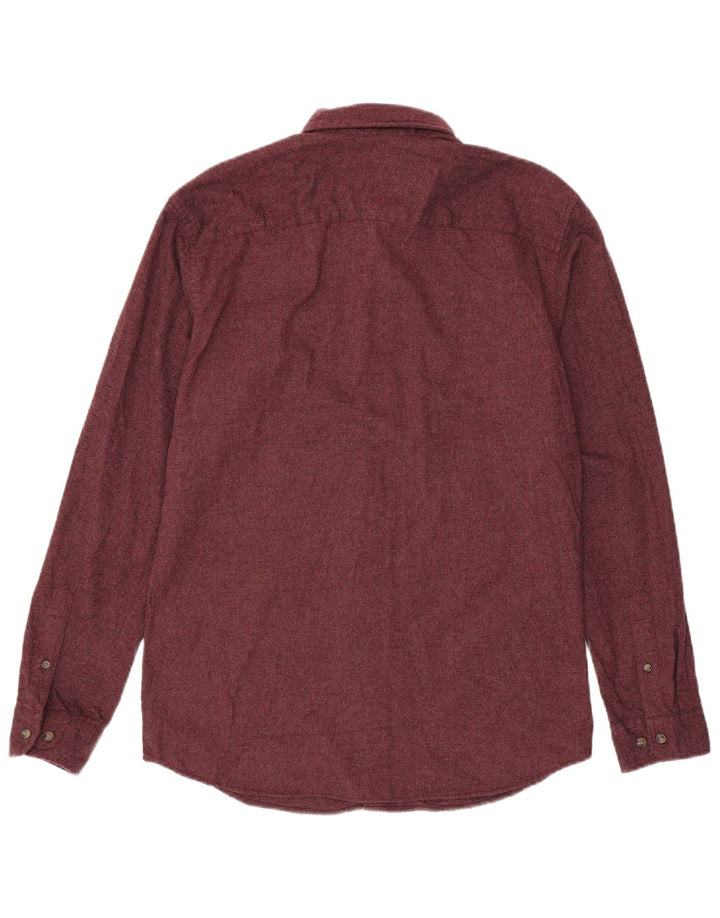 JACK & JONES Chemise Flanelle Homme Large Coton Bordeaux