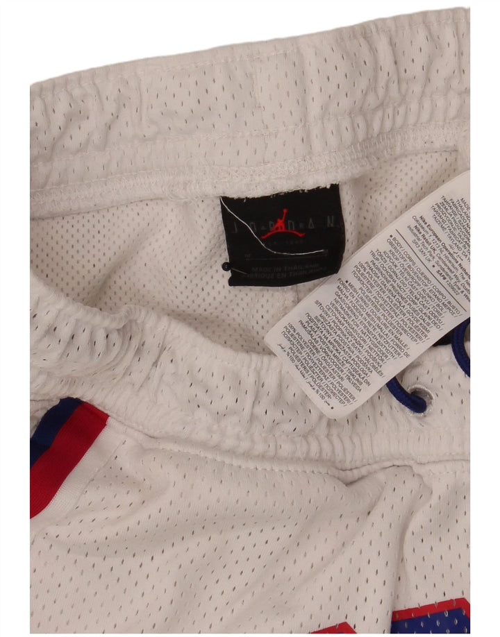 Jordan Short de sport graphique pour homme Blanc moyen Polyester color block