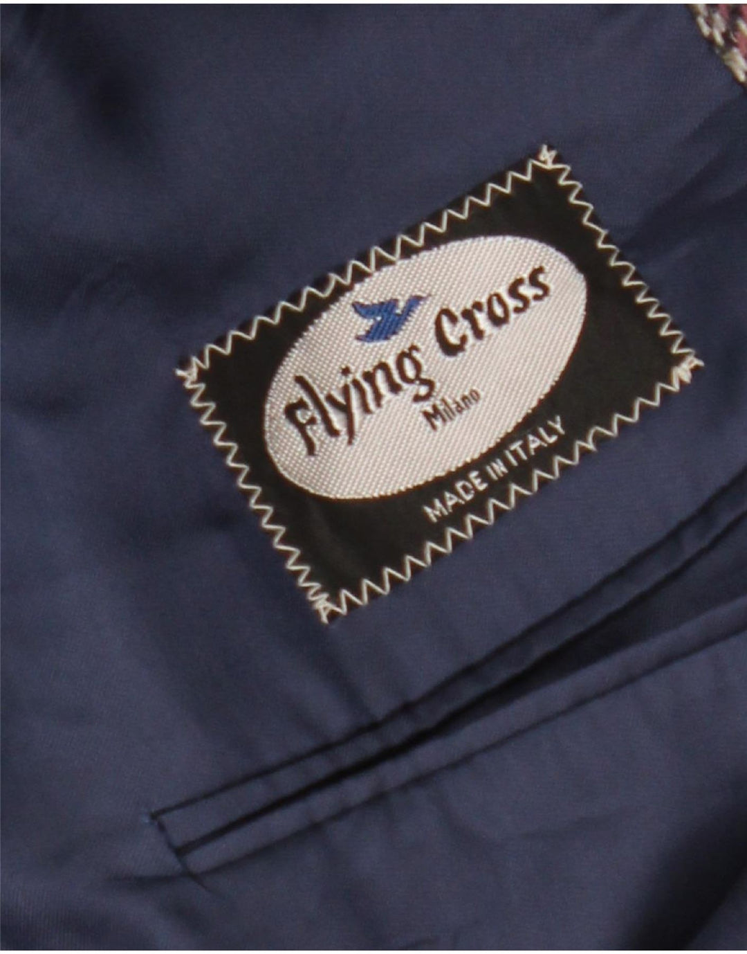 Veste Blazer Homme Vintage IT 50 Grande Laine À Chevrons Multicolore