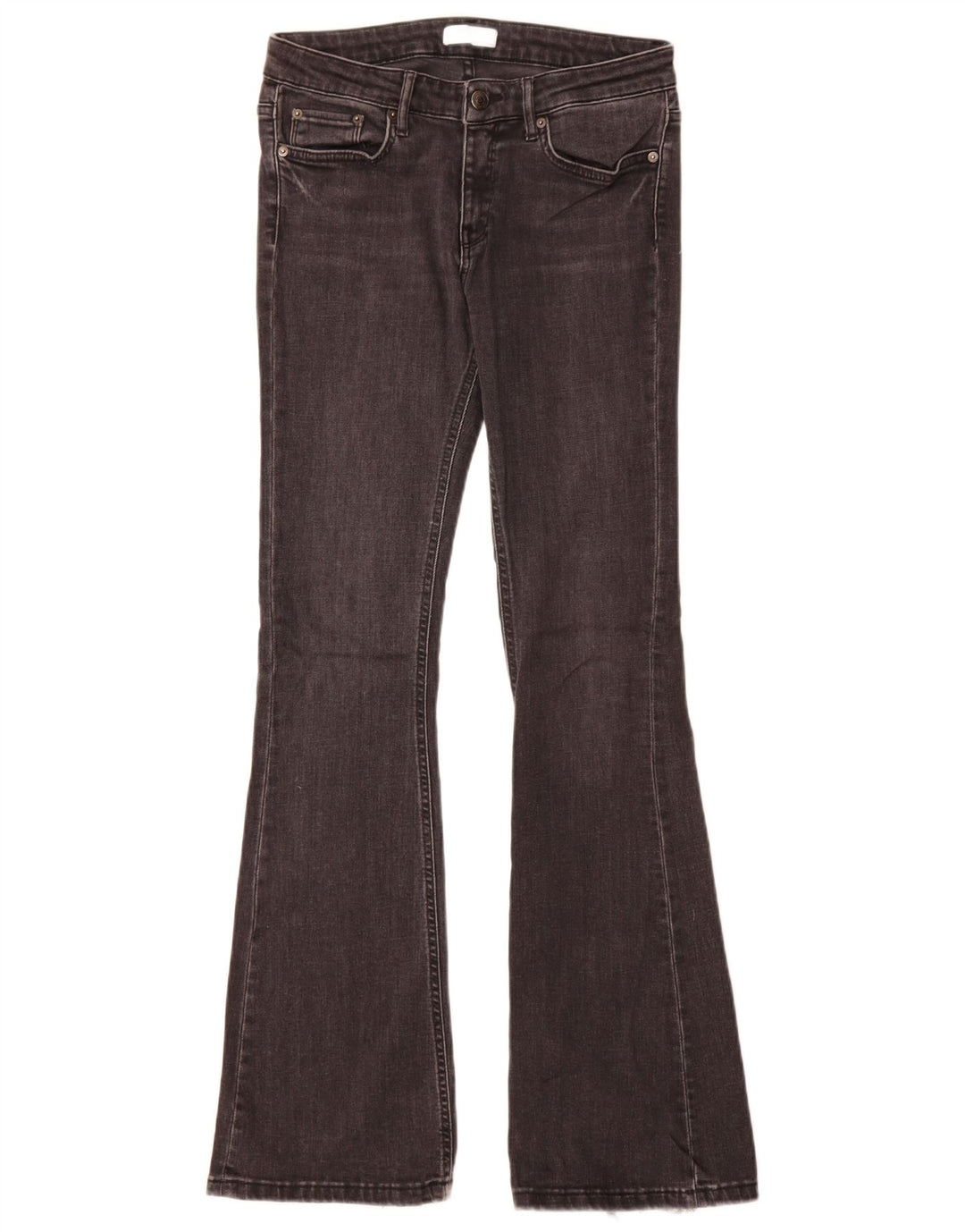 Zara Jean évasé pour femme EU 38 Small W28 L32 Gris