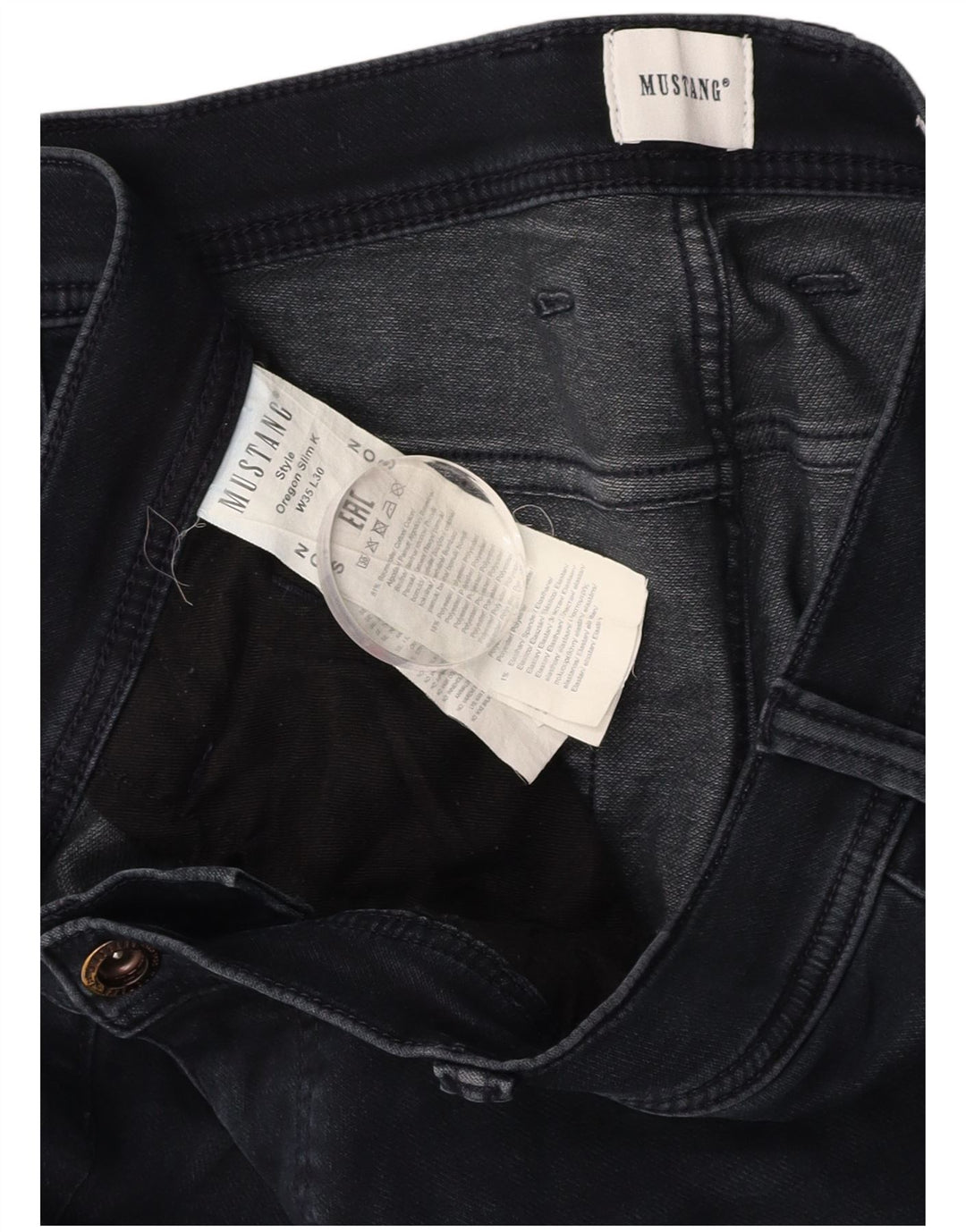 MUSTANG Jean Slim Oregon Homme W35 L30 Bleu Marine Coton