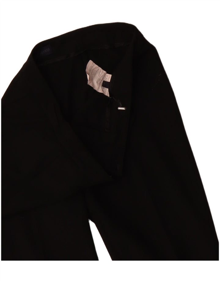 Trussardi Pantalon de Costume Bootcut Femme IT 40 Small W30 L34 Noir Polyester