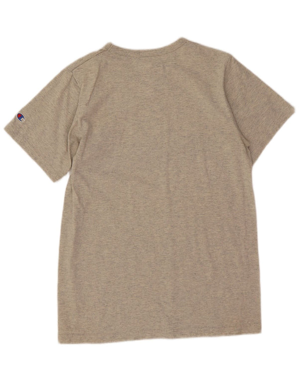 Champion T-Shirt Graphique Homme Petit Gris Moucheté Coton