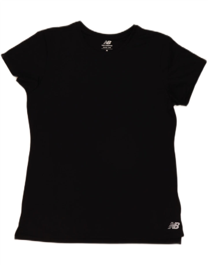 New Balance T-Shirt Femme UK 14 Medium Noir