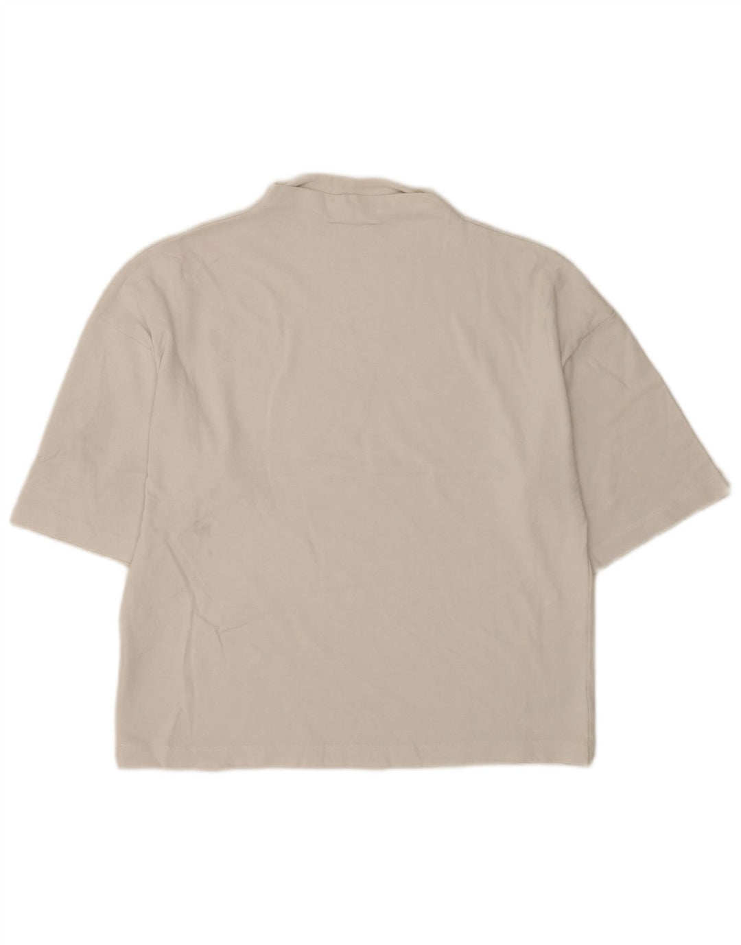 Zara T-shirt surdimensionné pour femme UK 10 Petit coton blanc