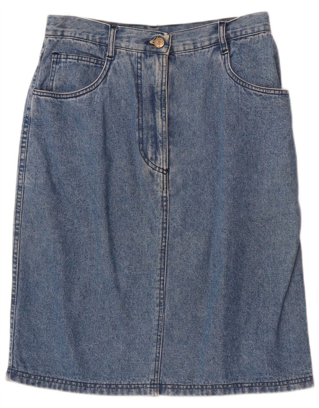Ellesse Femme Jupe En Jean Moyen W28 Bleu Coton