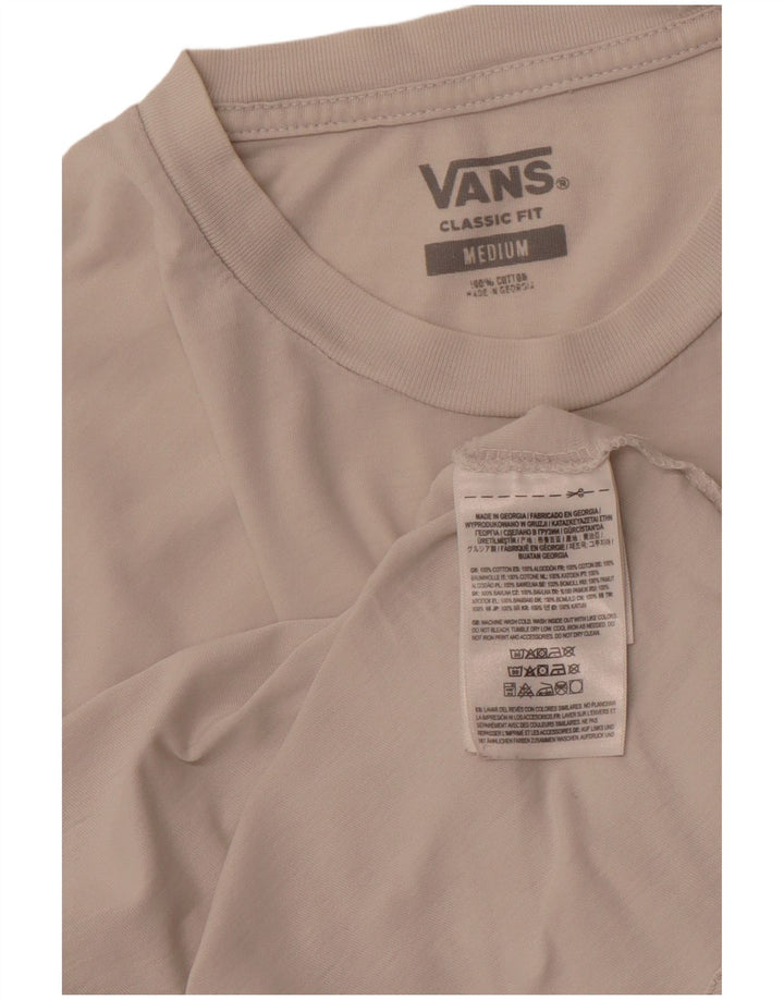 VANS T-shirt coupe classique pour homme en coton blanc moyen
