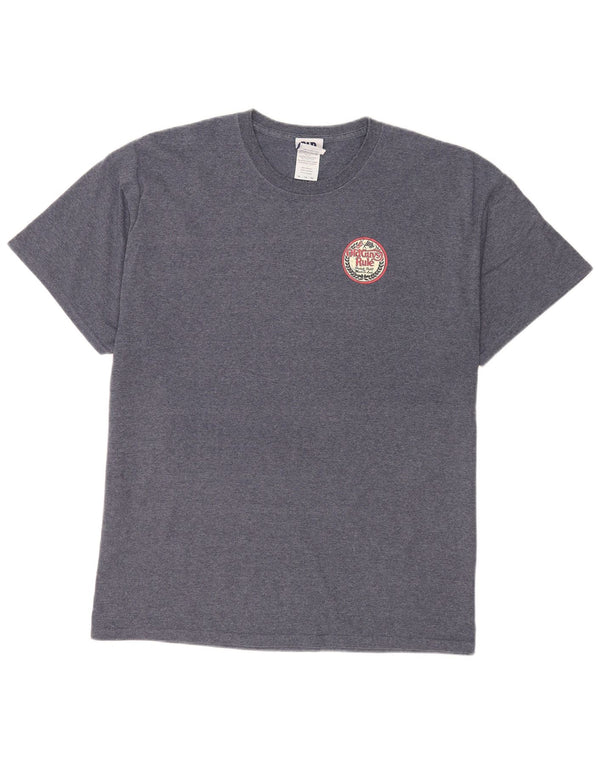 Old Guys Rule T-Shirt graphique pour hommes, haut XL en coton bleu marine