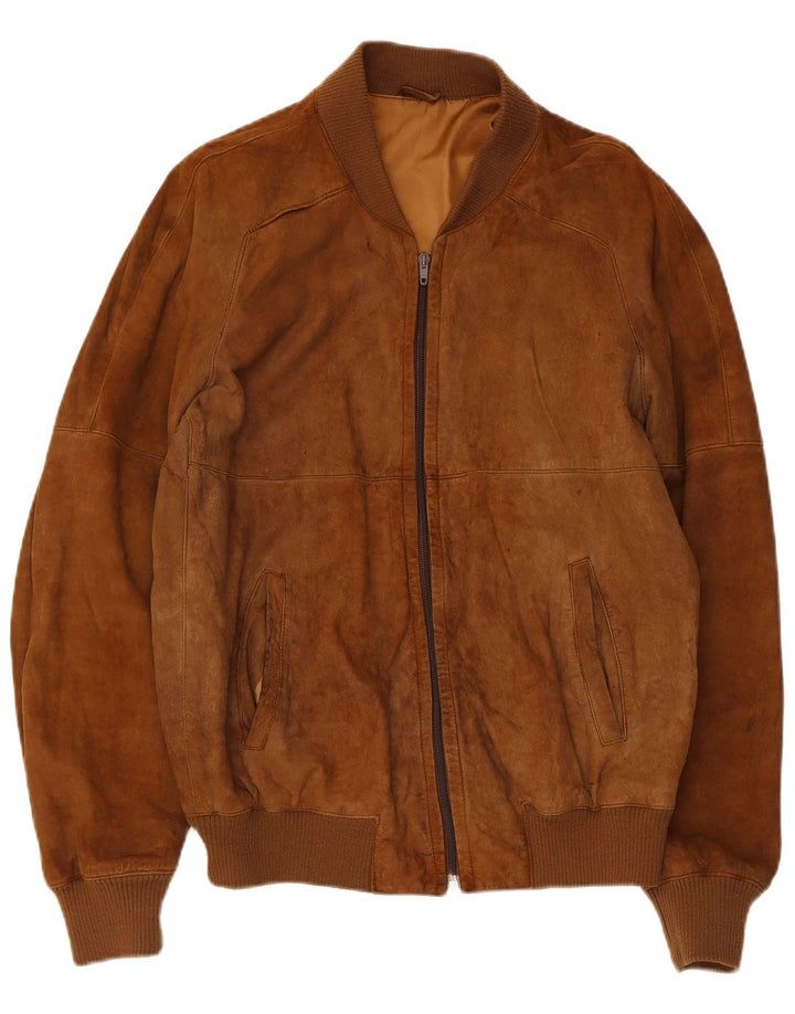 Anfor Veste Bomber En Daim Homme IT 52 XL Marron