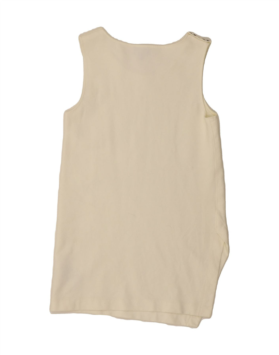 ARMANI JEANS Womens Sleeveless Shift Dress IT 44 Medium Off White Viscose Vintage Armani Jeans and Second-Hand Armani Jeans from Messina Hembry 