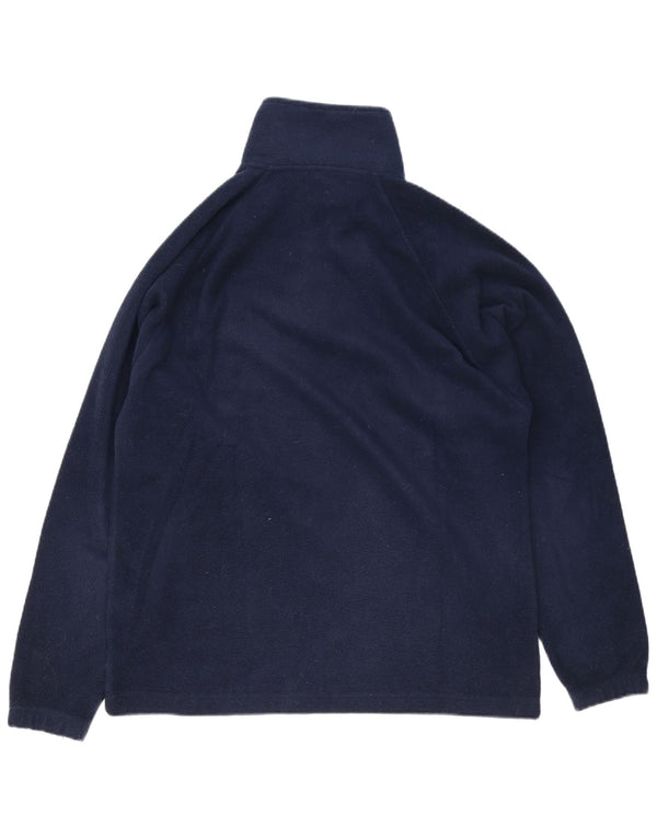 Kappa Pull Polaire Col Zippé Homme Bleu Marine Moyen Polyester