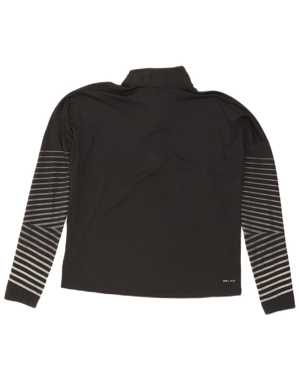 Nike Haut de survêtement surdimensionné Dri Fit pour femme UK 14 Noir moyen