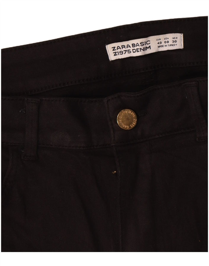 Zara Jean droit femme EU 40 Medium W30 L30 coton noir