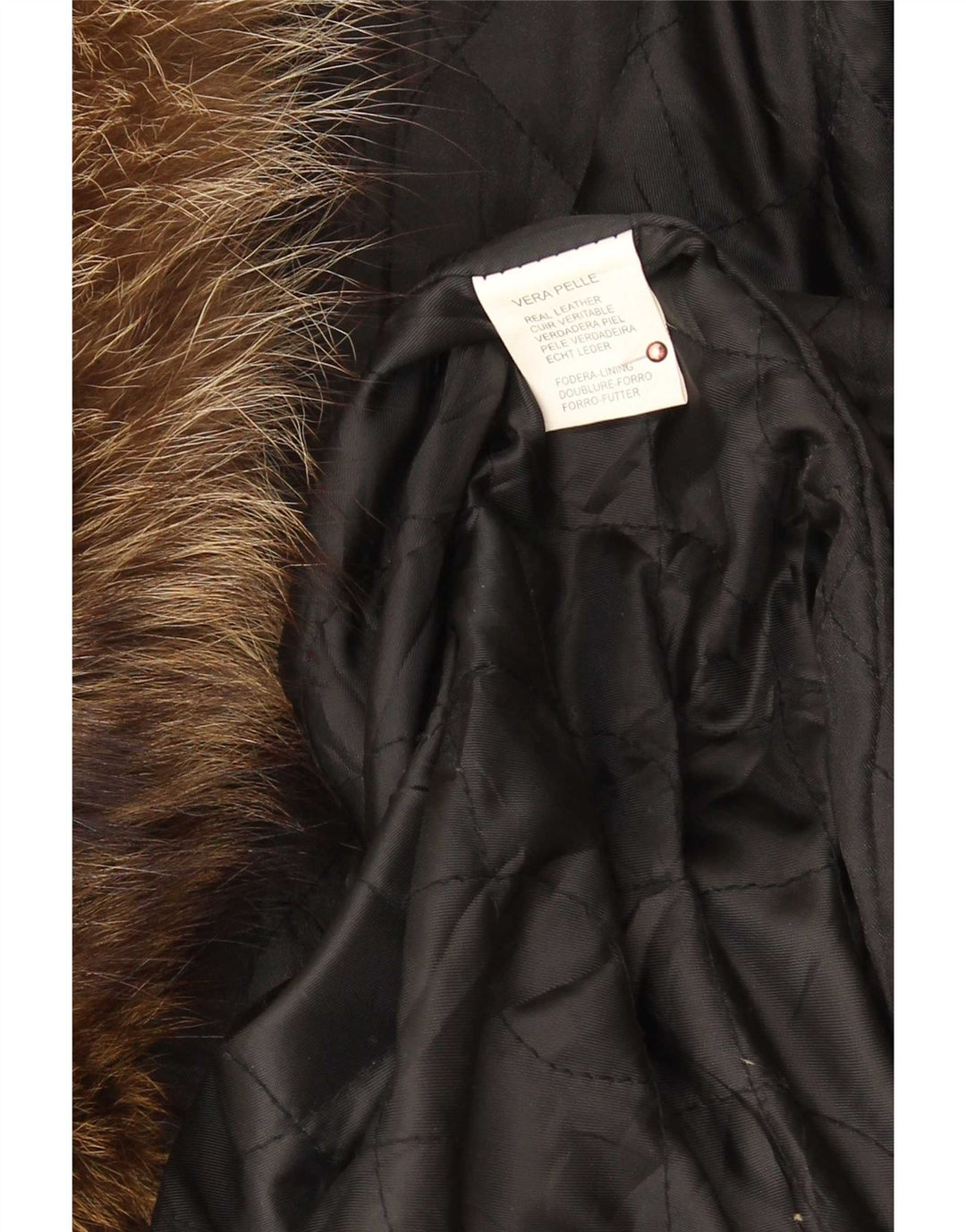 manteau en cuir surdimensionné femme vintage UK 18 XL Noir