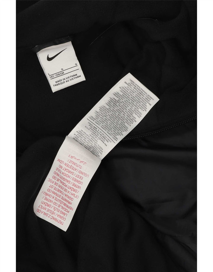 Nike Veste de pluie à capuche pour garçon 12-13 ans Large Noir Polyester