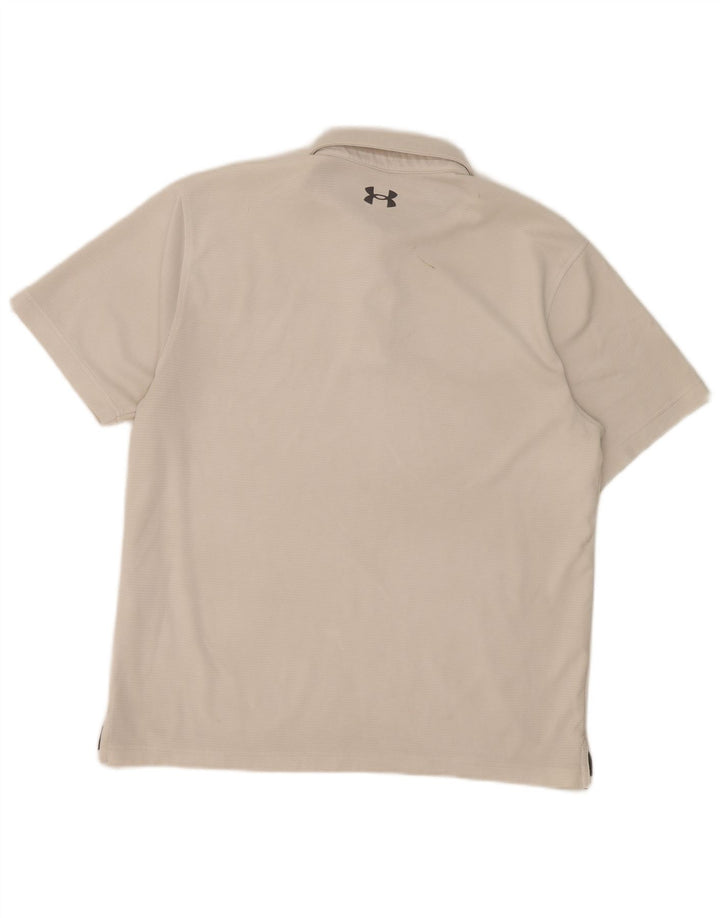 Under Armour Polo Homme Grand Blanc Polyester Sports