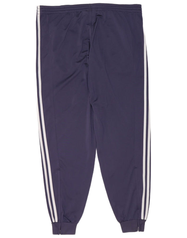 Adidas Pantalon de survêtement pour homme UK 40/44 Bleu marine moyen Polyester