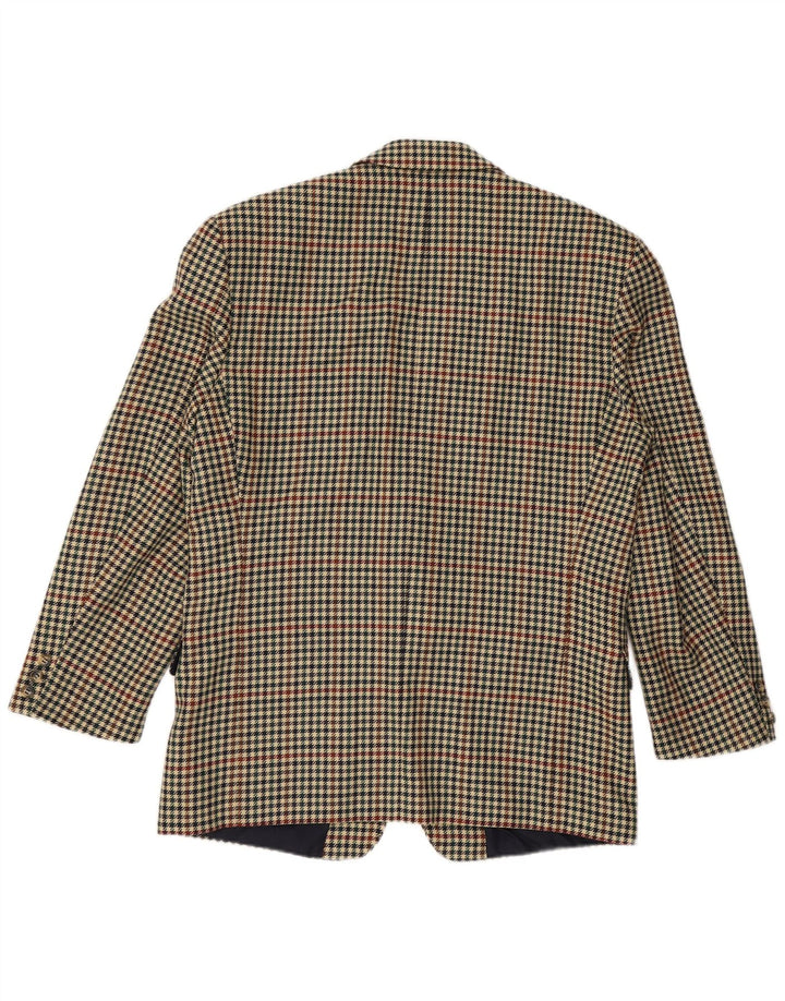 WESTBURY Veste blazer à 2 boutons pour homme UK 40 Grand pied-de-poule beige