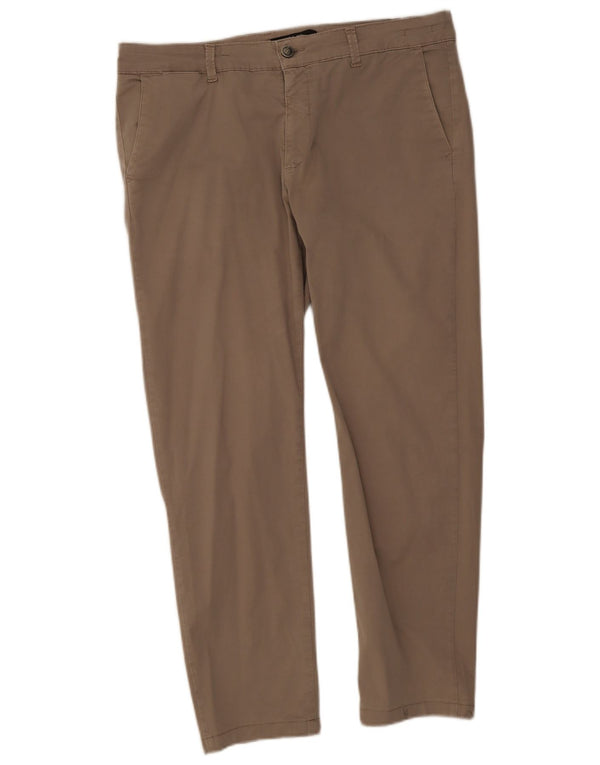 Liu Jo Pantalon Chino Droit Homme IT 54 2XL W42 L28 Coton Beige