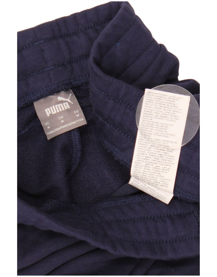 PUMA Pantalon de survêtement pour femme UK 14 Bleu marine moyen Coton