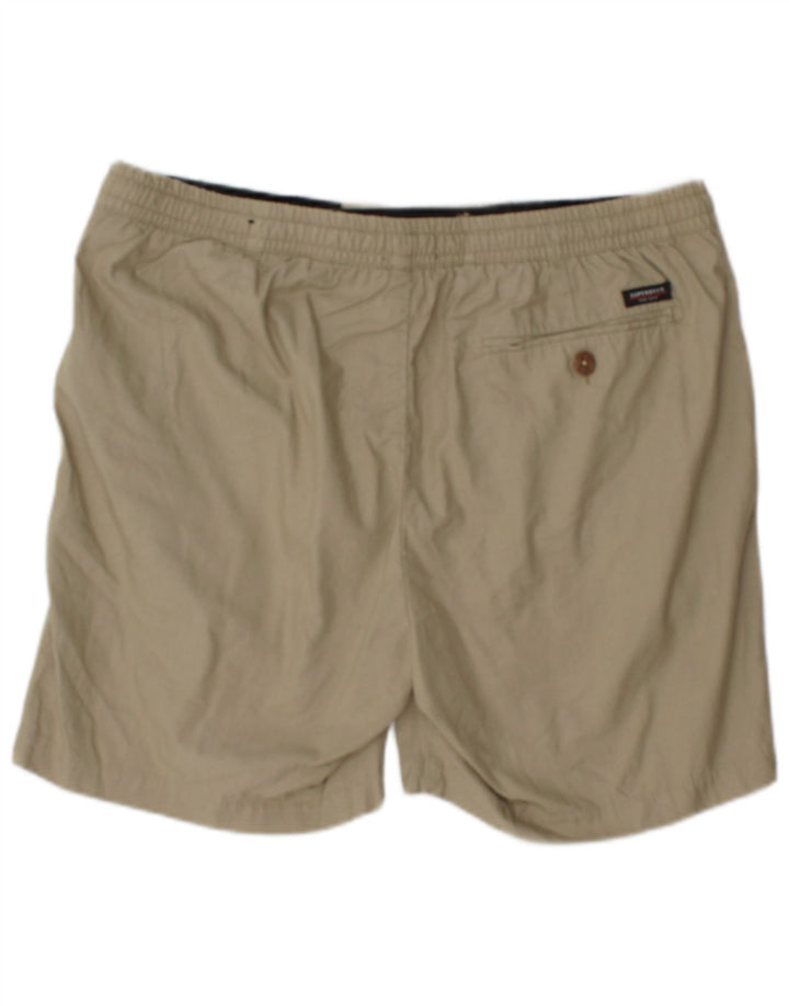 Superdry Short Chino Homme XL W38 Beige Coton