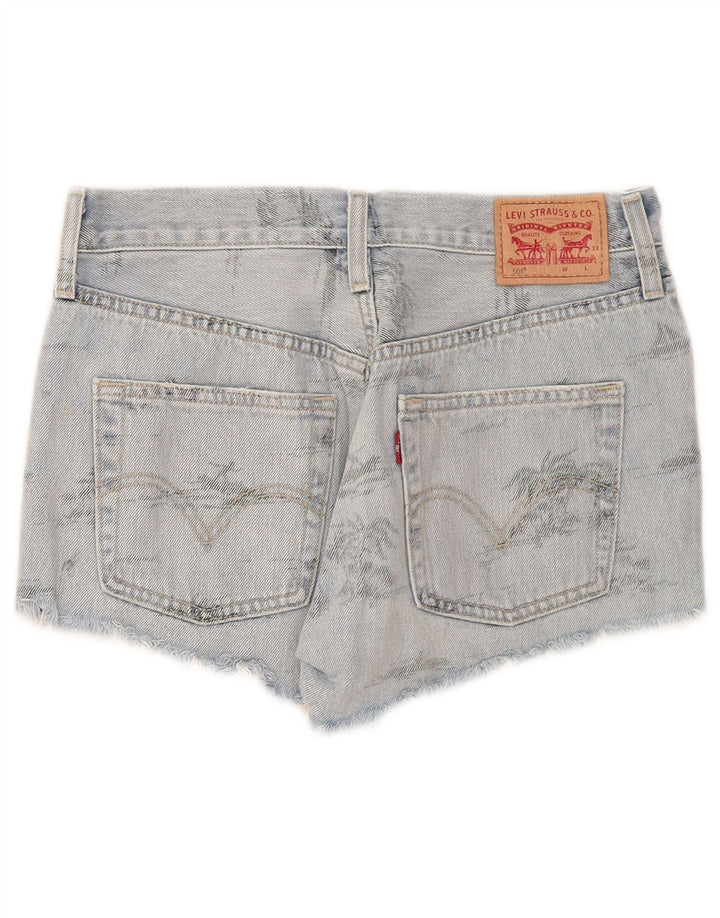 Levi's Short en Jean 501 Femme W26 Petit Bleu Coton