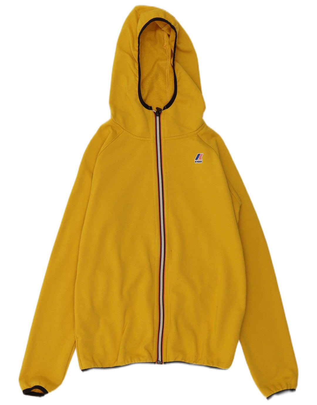 K-Way Pull à capuche zippé garçon 13-14 ans Jaune Polyester