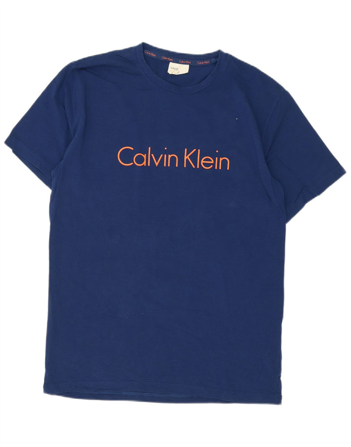 Calvin Klein T-Shirt Graphique Homme Bleu Moyen