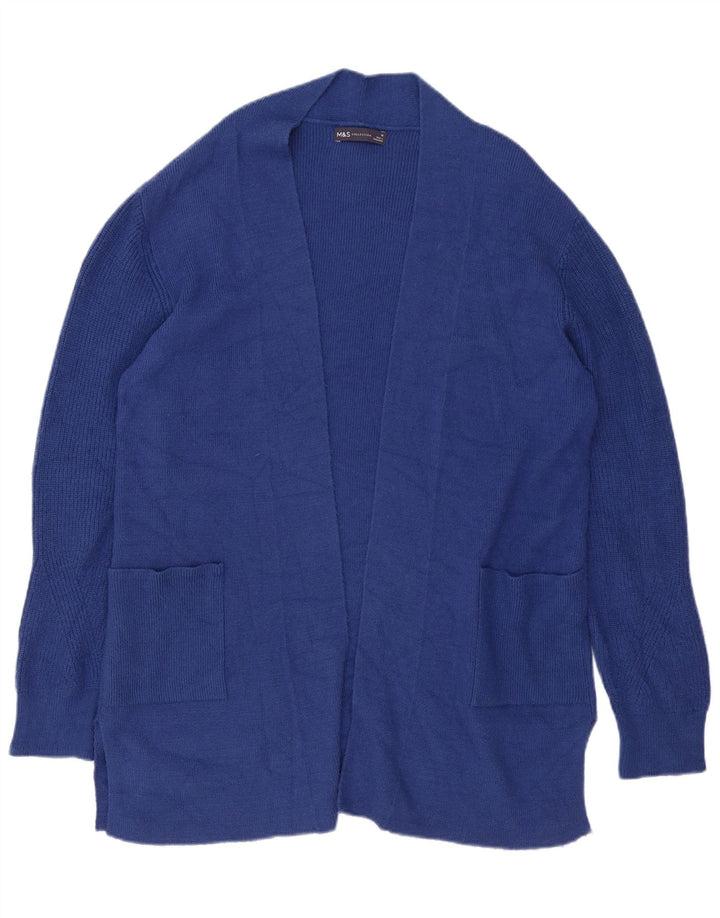 Marks & Spencer Pull cardigan long surdimensionné pour femme UK 16 Large Bleu