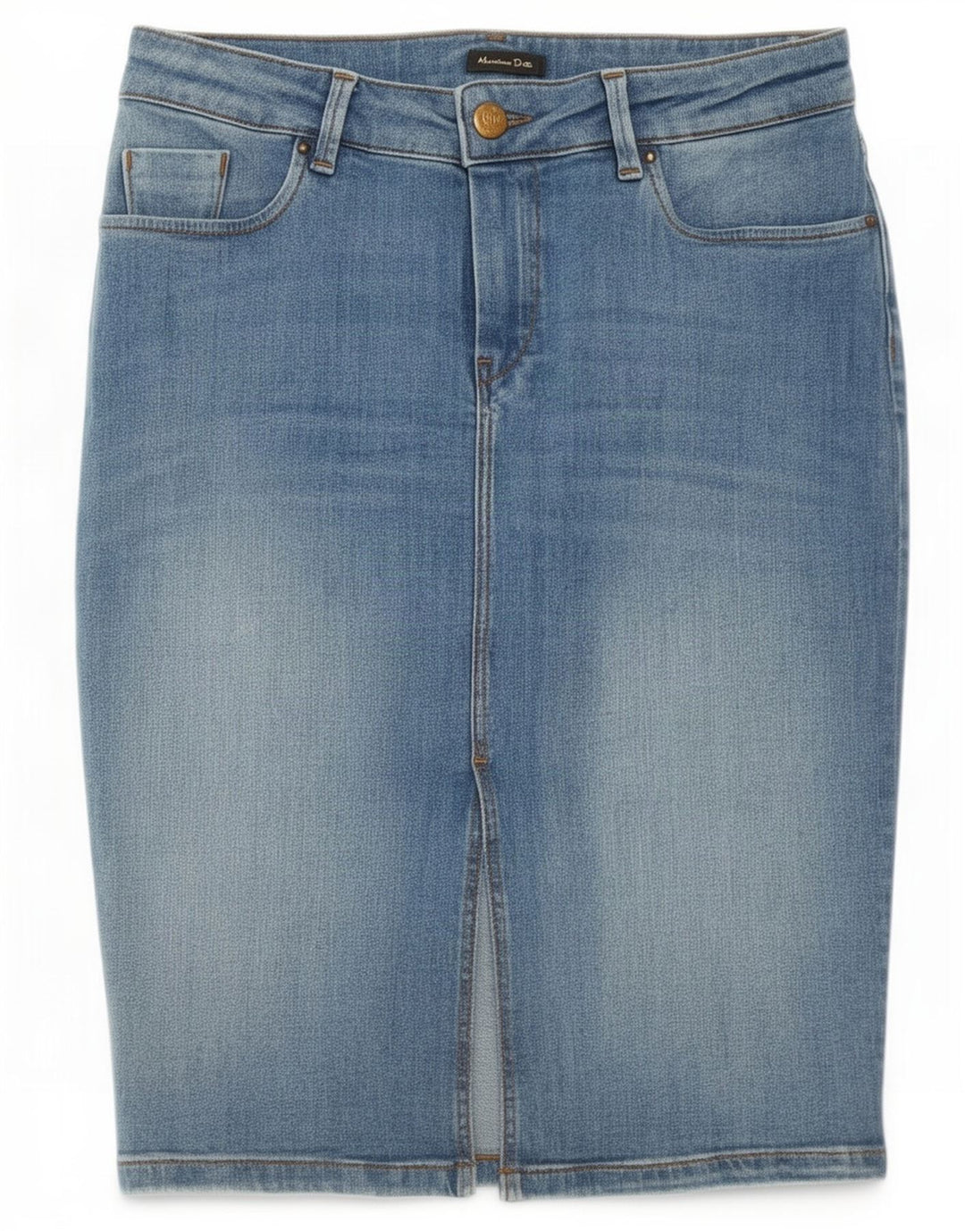 Massimo Dutti Jupe en jean pour femme EU 38 Small W28 Bleu