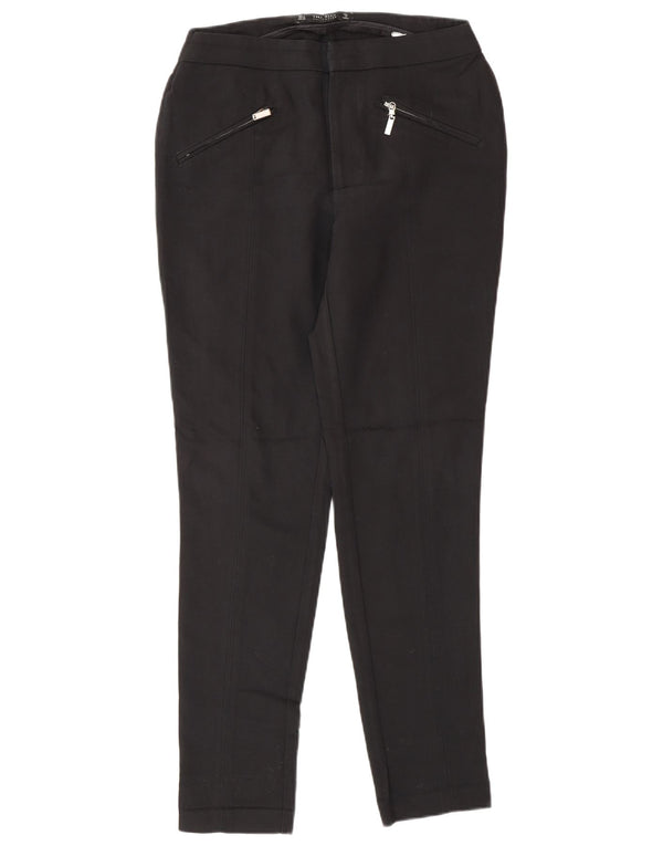 Zara Pantalon décontracté slim pour femme Medium W28 L28 Noir