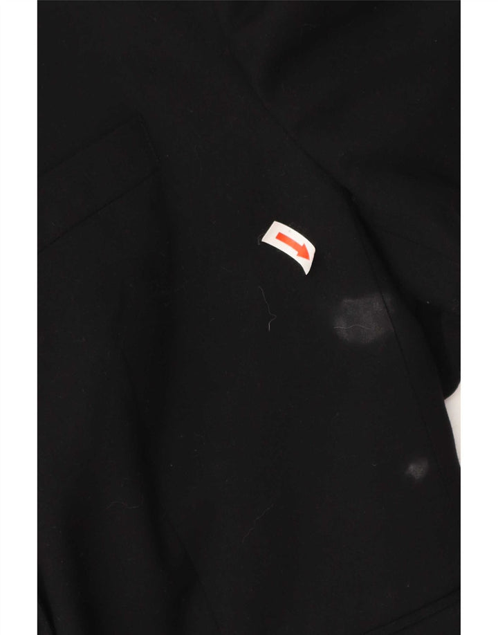 Benetton Veste Blazer 2 Boutons Femme IT 48 XL Noir Polyester