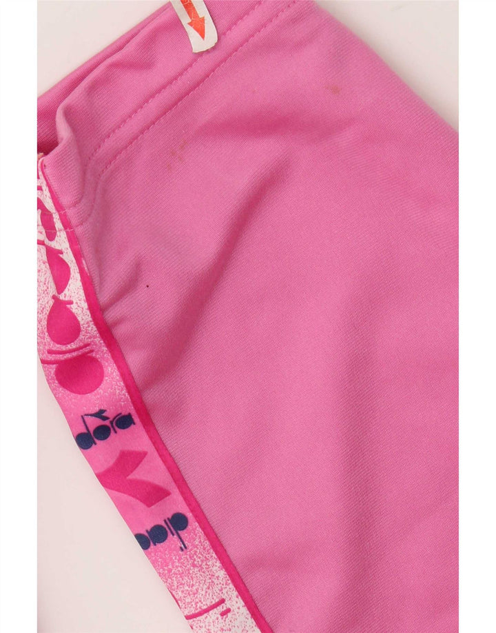 Diadora Pantalon de survêtement graphique pour femme UK 14 Rose moyen